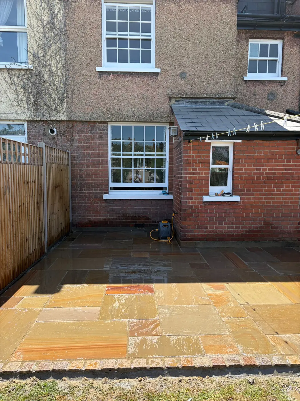 Garden patios by Fisher’s Fencing and Landscaping