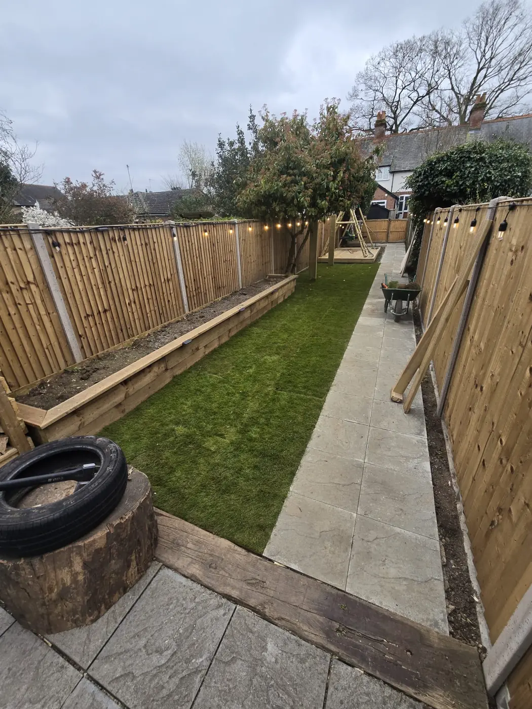 Fencing & sleeper beds by Fisher’s Fencing and Landscaping
